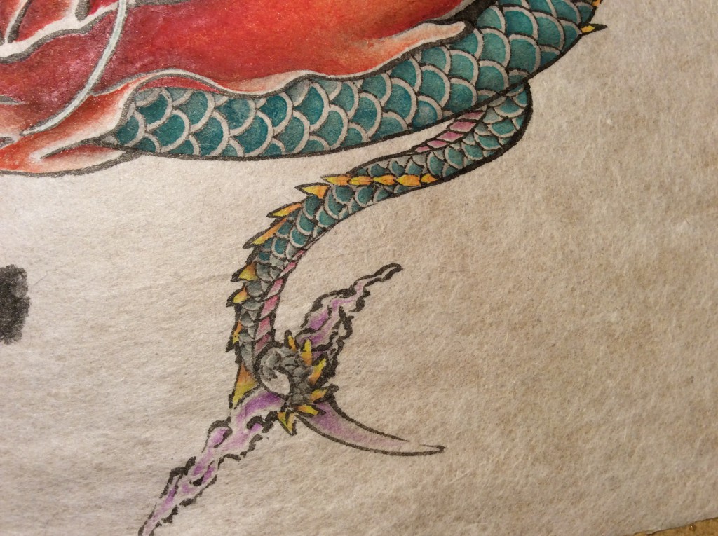image of tail of Dharma Dragon